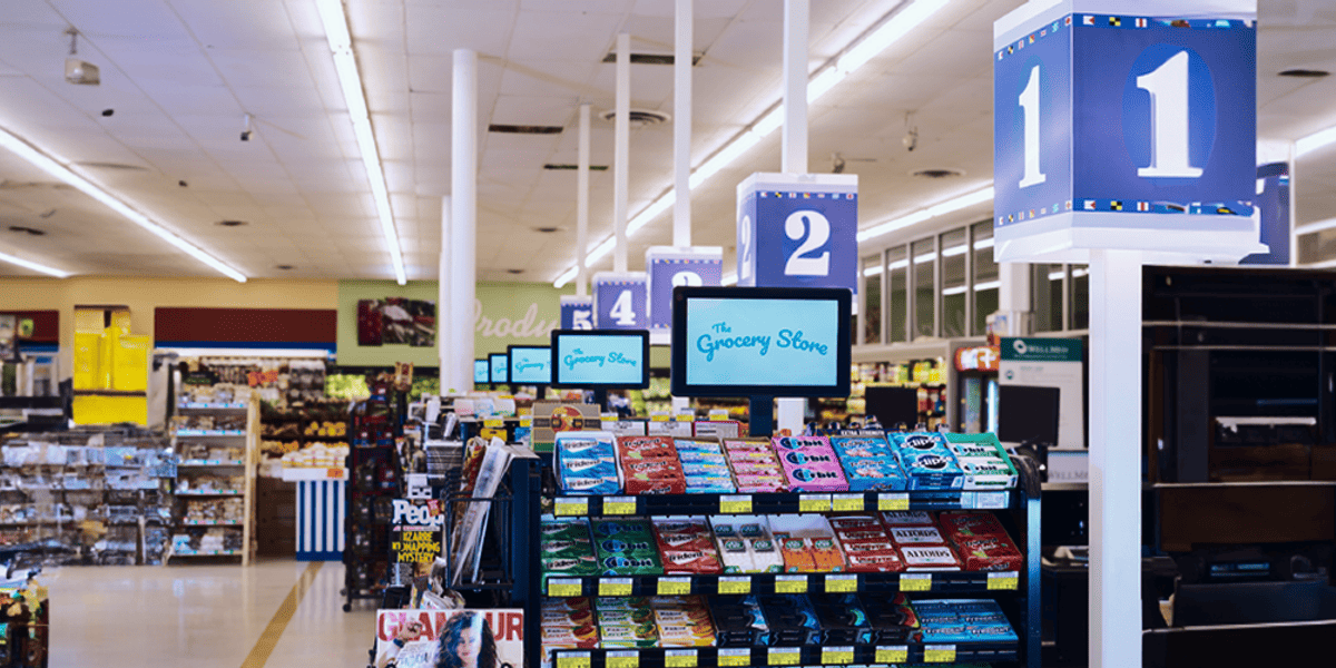 Bild- och touchskärmar för digital skyltning