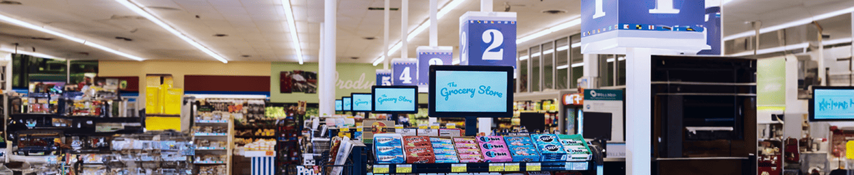 Touchskärmar för digital skyltning