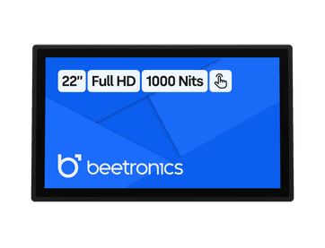 22 Tums Touchskärm, Metall (Hög Ljusstyrka)