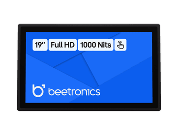 19 Tums Touchskärm, Metall (Hög Ljusstyrka)