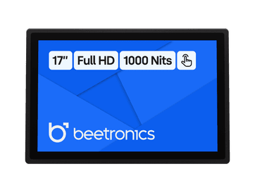 17 Tums Touchskärm, Metall (Hög Ljusstyrka)