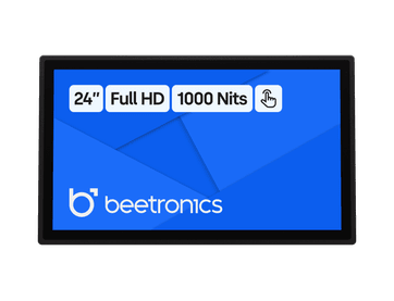 24 Tums Touchskärm, Metall (Hög Ljusstyrka)