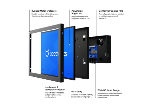 10 Tums Bildskärm, Metall (4:3)