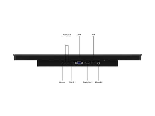 22 Tums Touchskärm, Metall (Hög Ljusstyrka)